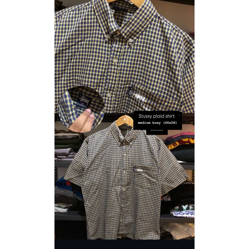 STUSSY PLAID SHIRT