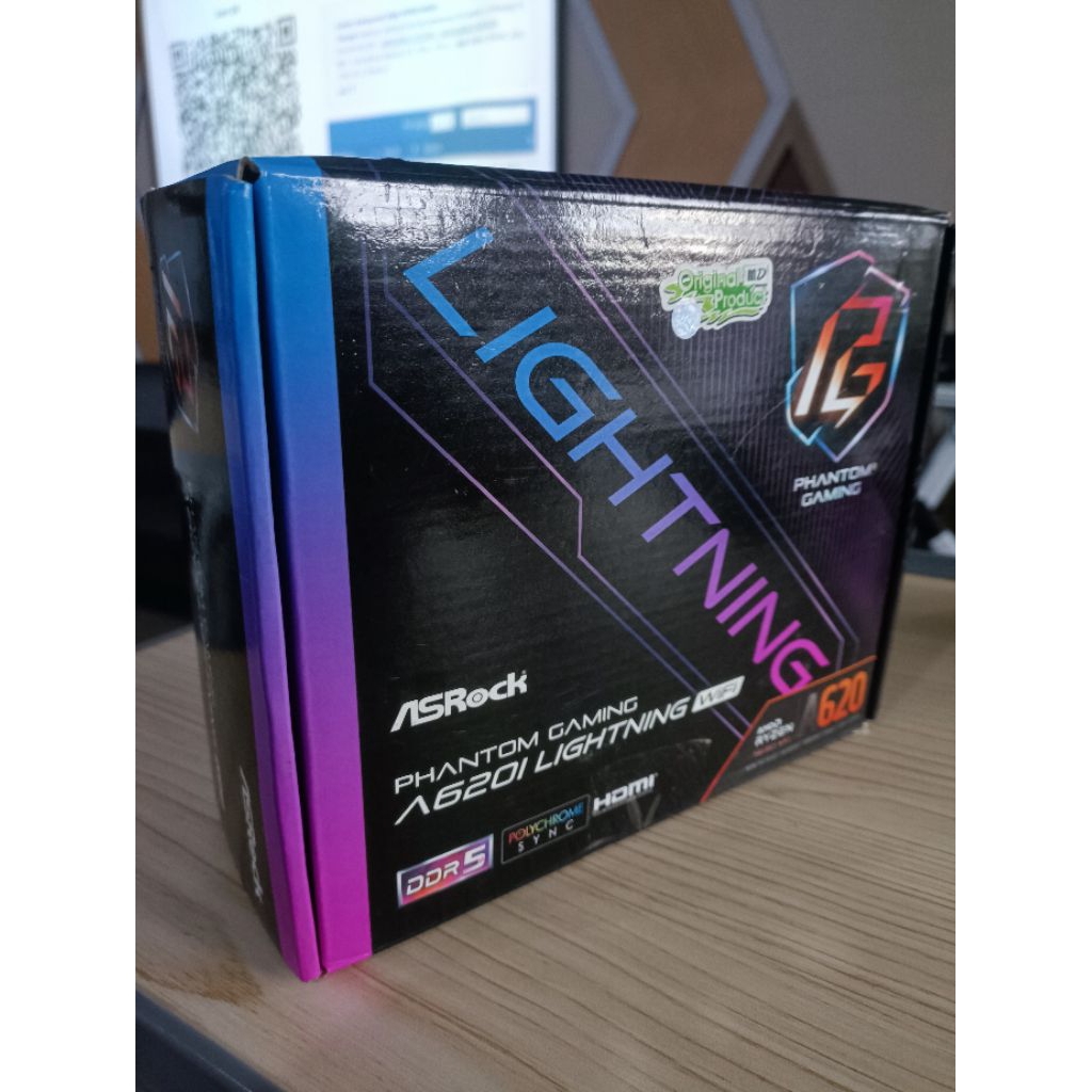 Mobo ASRock Phantom Gaming A620I Lightning WIFI ITX AMD AM5