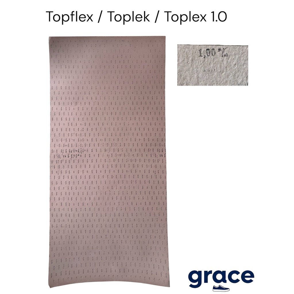 Topflex 1.0 / Toplek 1.0 / Toplex 1.0 - Karton board untuk sepatu sendal tebal 1mm - karton tebal