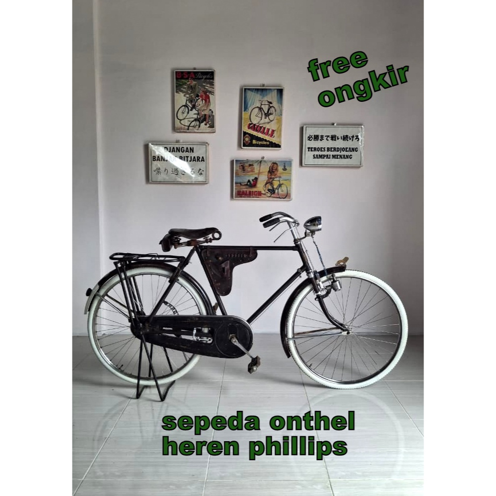 sepeda onthel heren merk philips klasik antik siap gowes