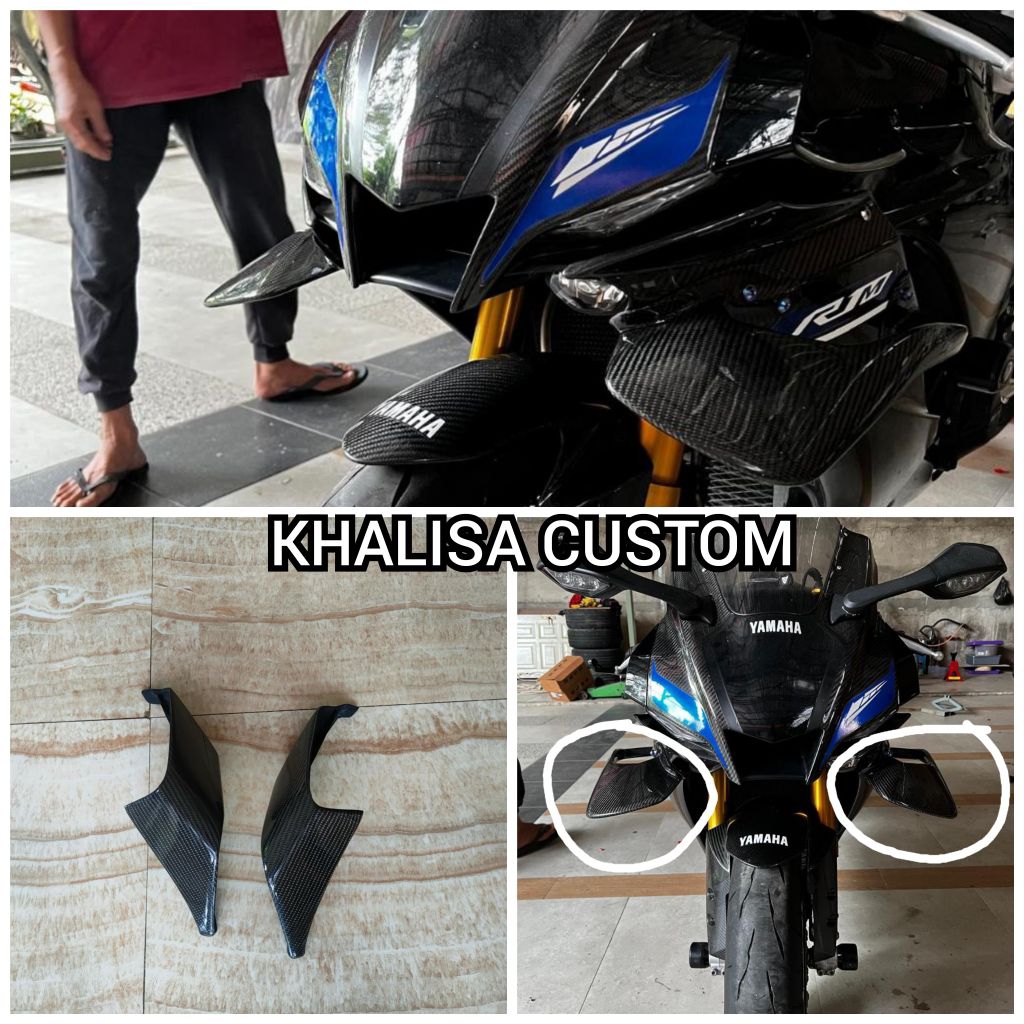 Winglet Aero Fairing Yamaha R1M Model MotoGP Carbon Kevlar