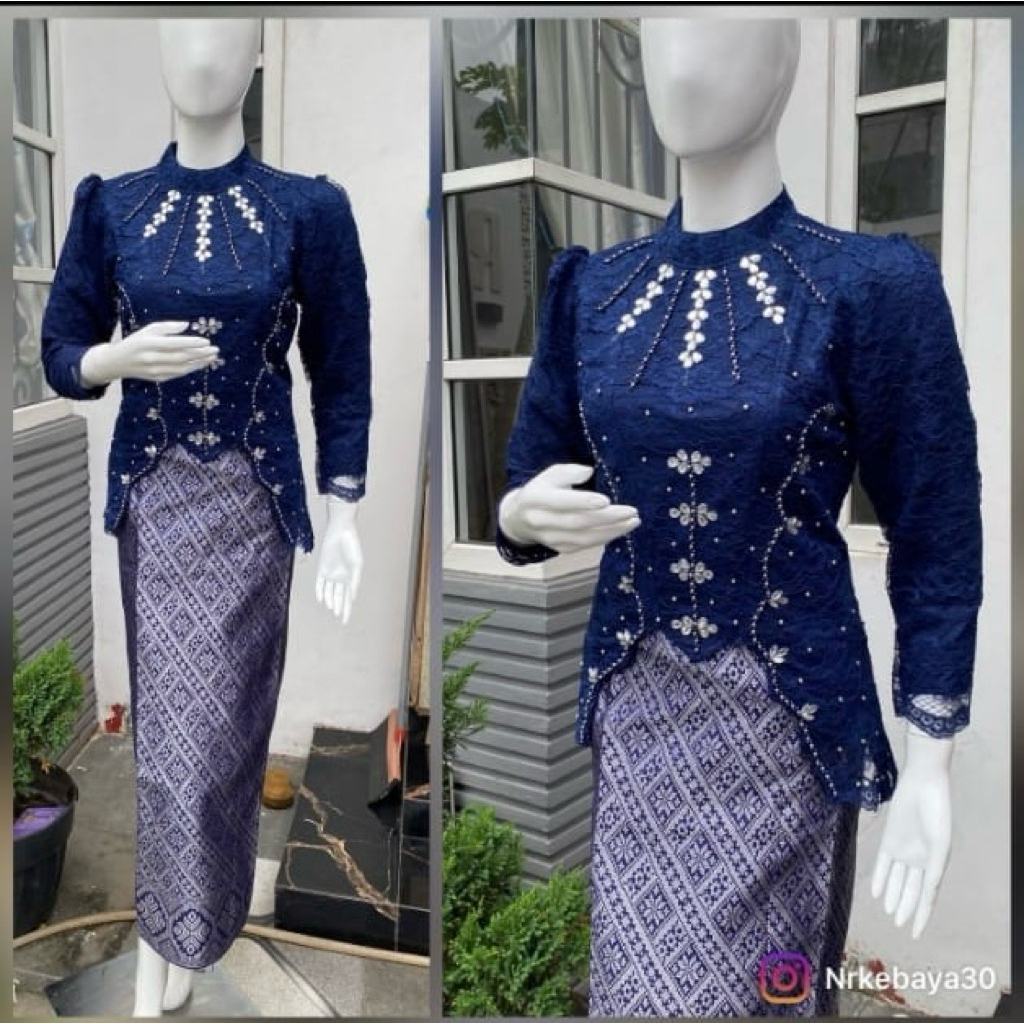 (FREE HIJAB) KIRANAOL - KEBAYA BRUKAT PAYET MODERN - BAJU KEBAYA MODERN - KEBAYA MALAYSIA - KEBAYA W