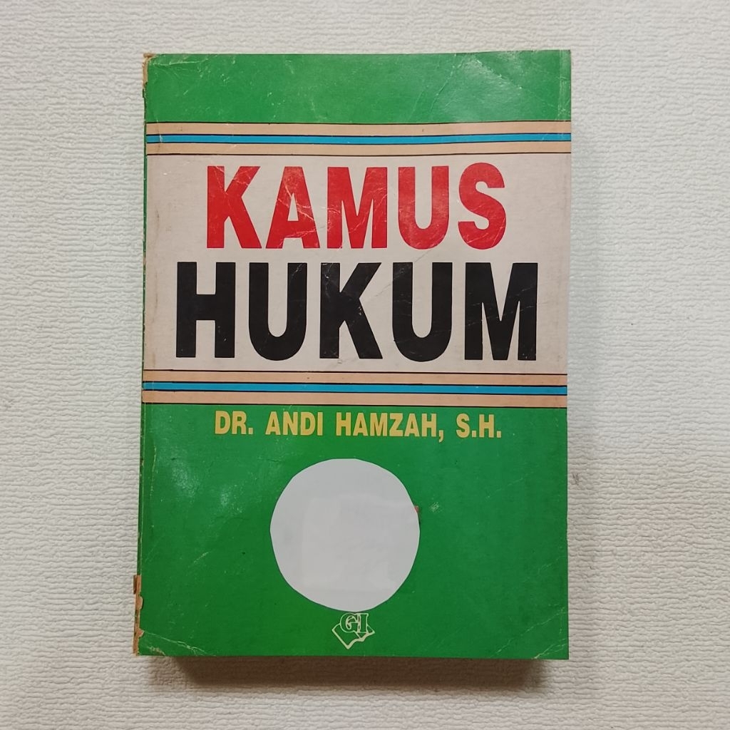 Buku Asli Kamus Hukum DR.ANDI HAMZAH,S.H.