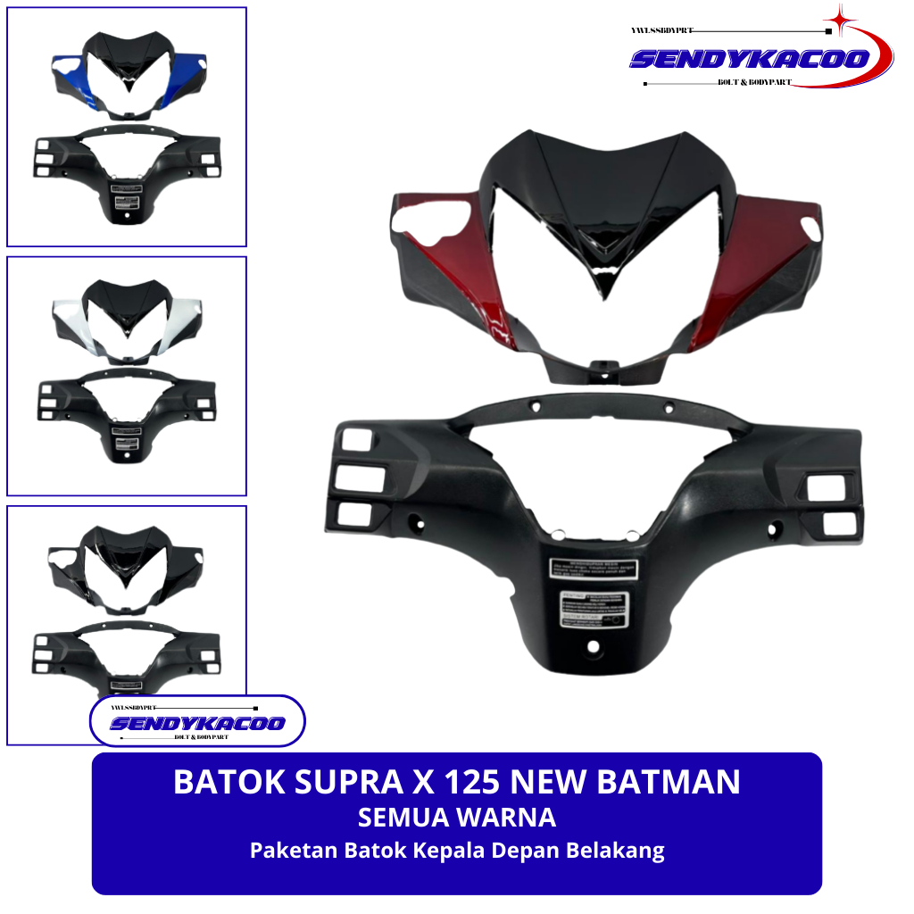 batok kepala supra x 125 Batman / batok lampu supra x 125