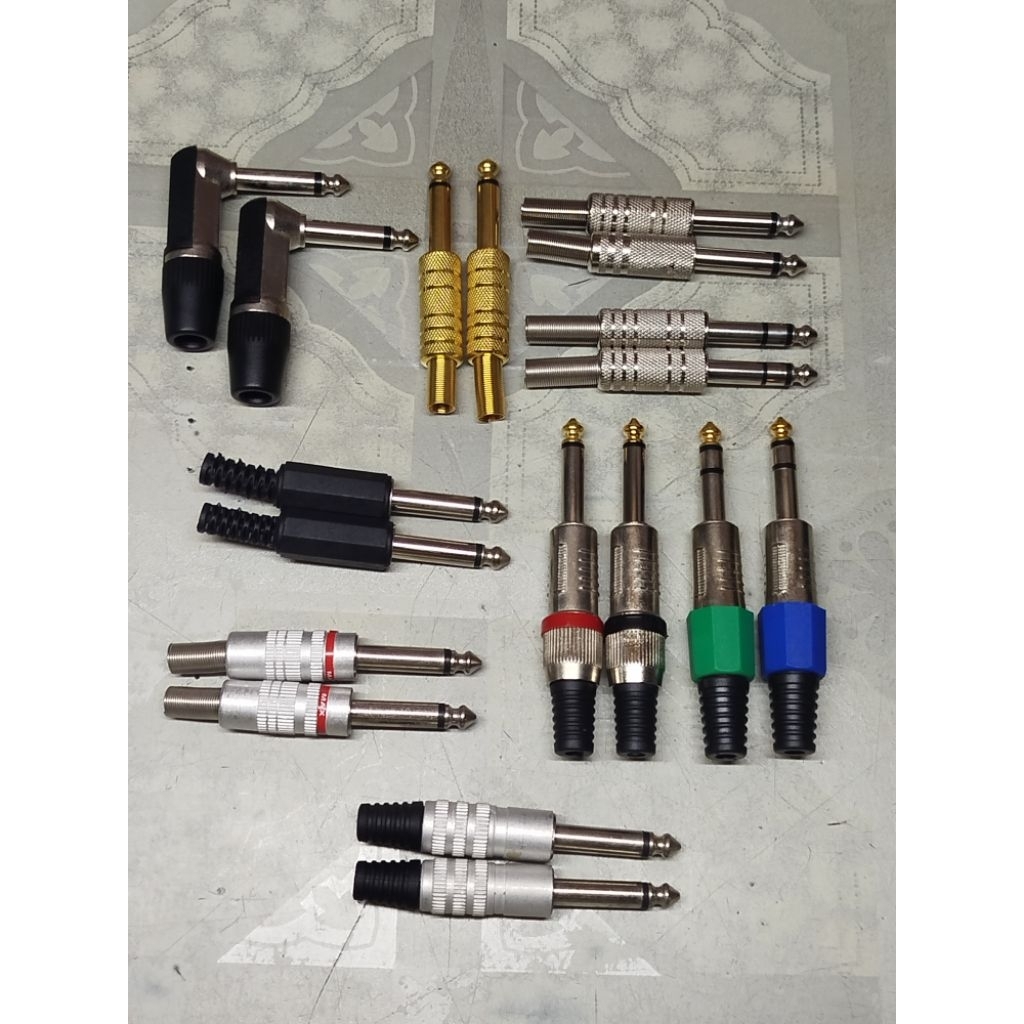 Jack Audio Profesional jek akai mono new jek akai gold  jek 6,5mm plastik  jek mik stereo jek akai L