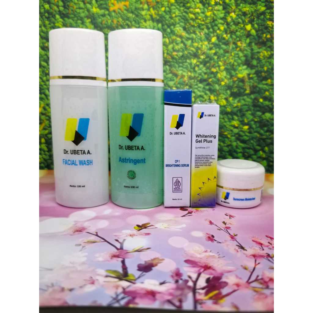 PAKET WHITENING PLUS Dr. UBETA A. Pemutih Aman dg SymWhite 377, Tranexamic acid, , Alpha Arbutin, Ni