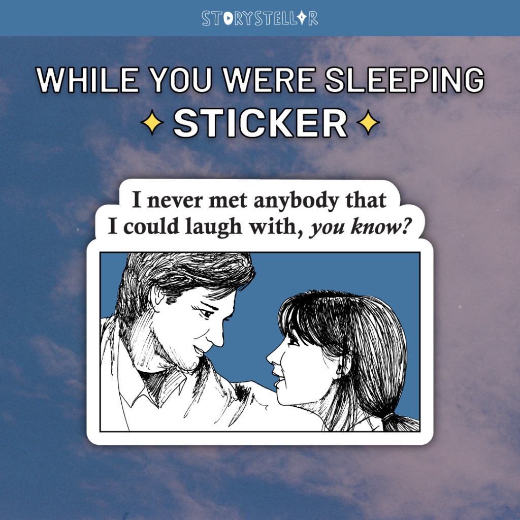 WHILE YOU WERE SLEEPING Die Cut Vinyl Sticker Waterproof, Merch Film