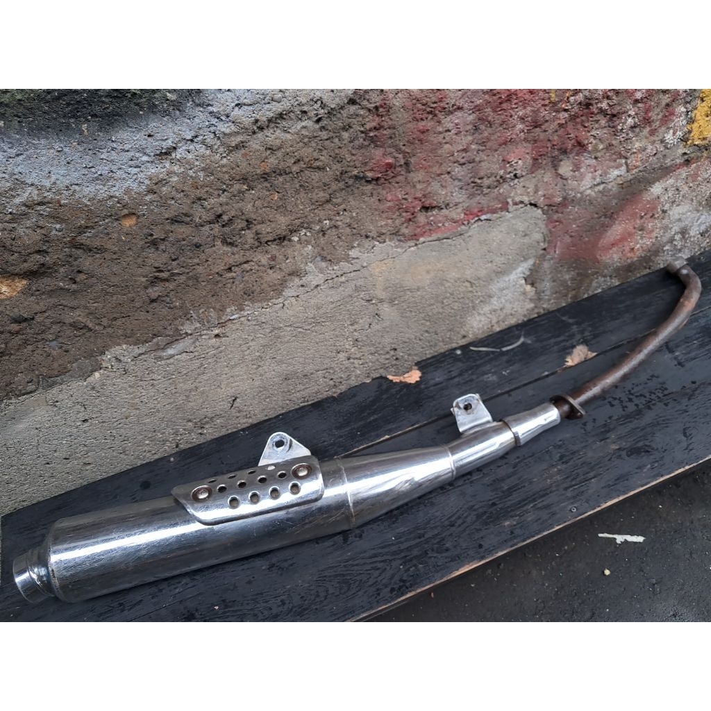 Knalpot Smash New suzuki sr 110 original ori copotan standar fullsystem fullset tinggal pasang ajah 