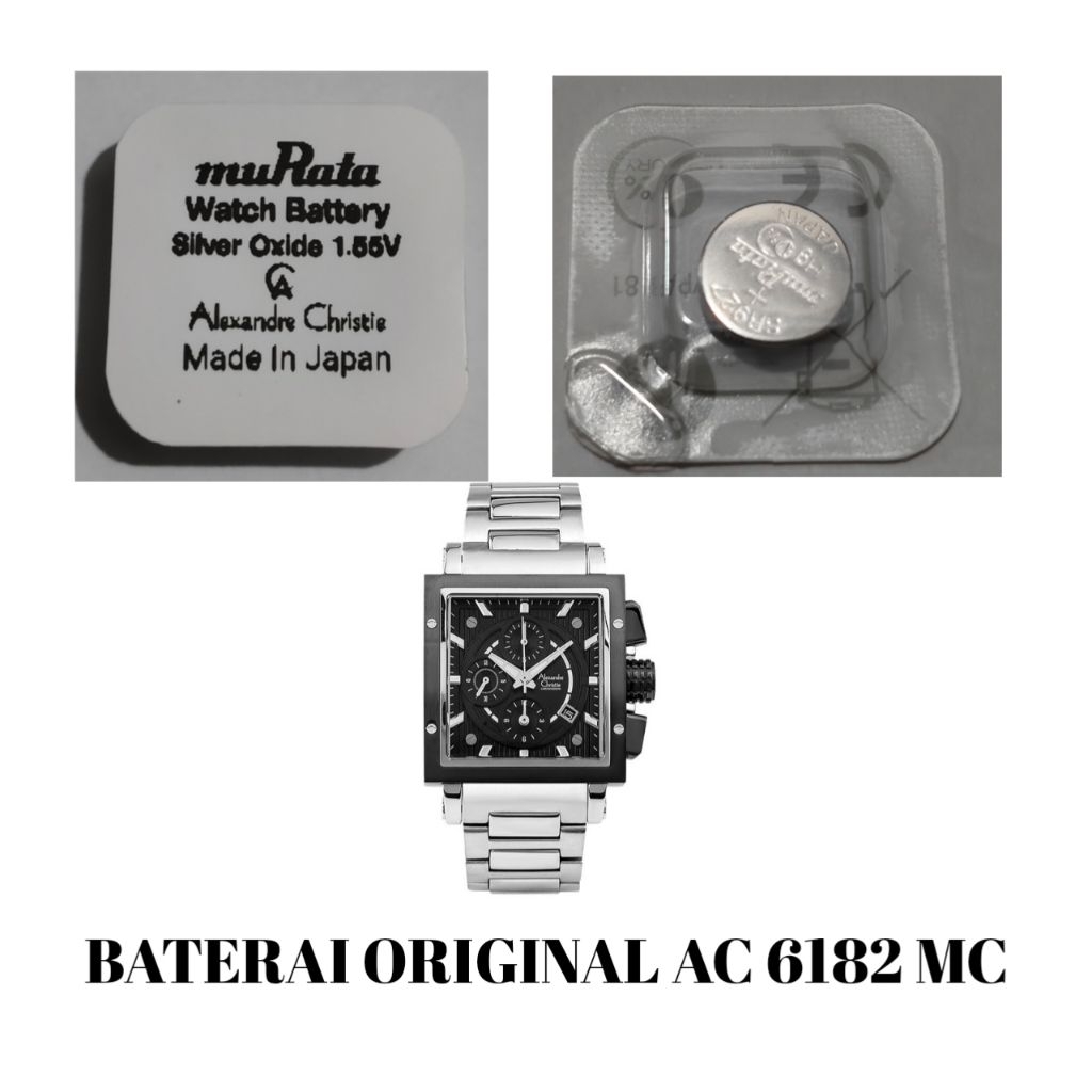 Baterai jam Alexandre Christie original 6182MC