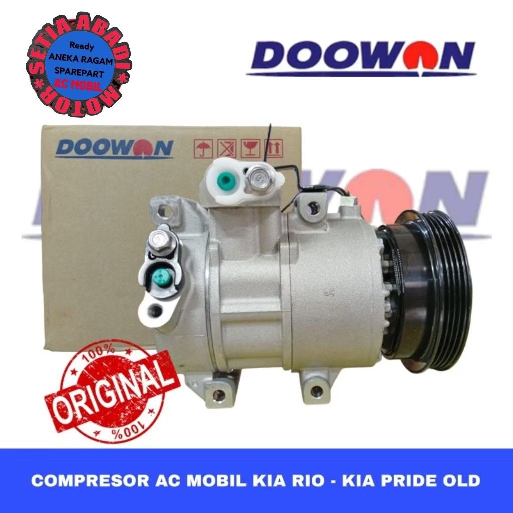compresor kompresor AC mobil original DOOWON KIA RIO-KIA PRIDE OLD