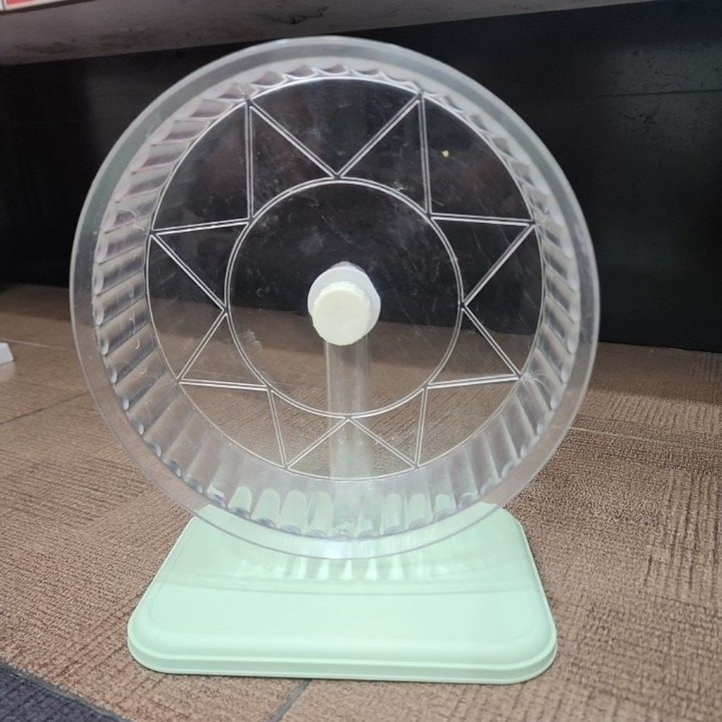 preloved bekas hamster kincir akrilik silent wheel jumbo diameter 20cm