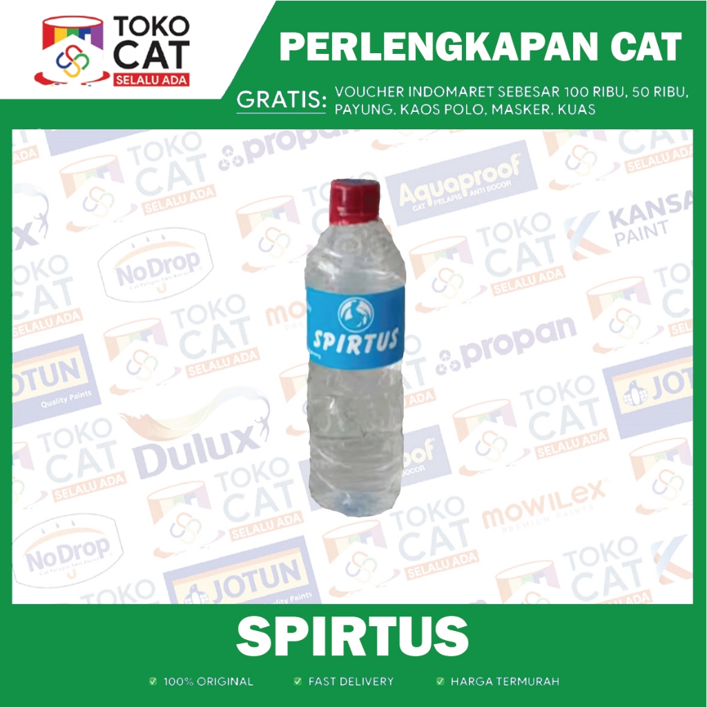 Spirtus Botol Warna Bening | Spirtus Bakar | Spirtus