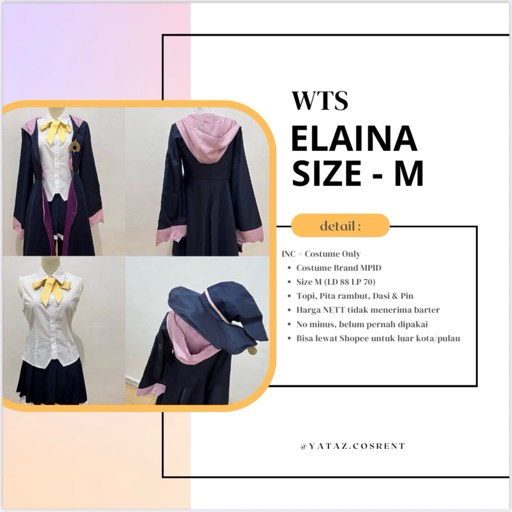 wts new costume only elaina majonotabitabi