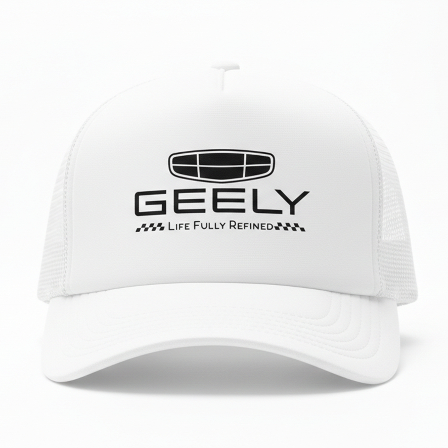 GEELY - Topi Trucker Sablon Dewasa Unisex - Topi Jaring bisa custom logo Satuan