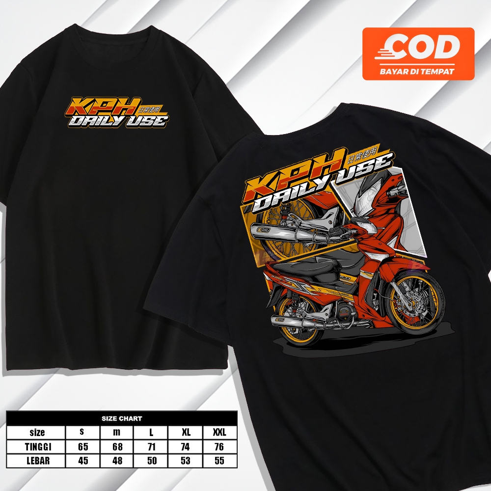 KENZIO KAOS - Baju Kaos KPH Daily Use - Kaos Motor Honda KPH - Baju KPH harian Distro Unisex