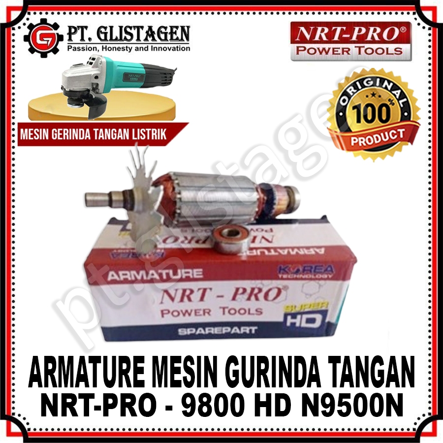 NRT-PRO 9800HD N9500N Armature Angker Mesin Gerinda Gurinda Tangan 4" inch 9800 HD N9500N ORIGINAL N