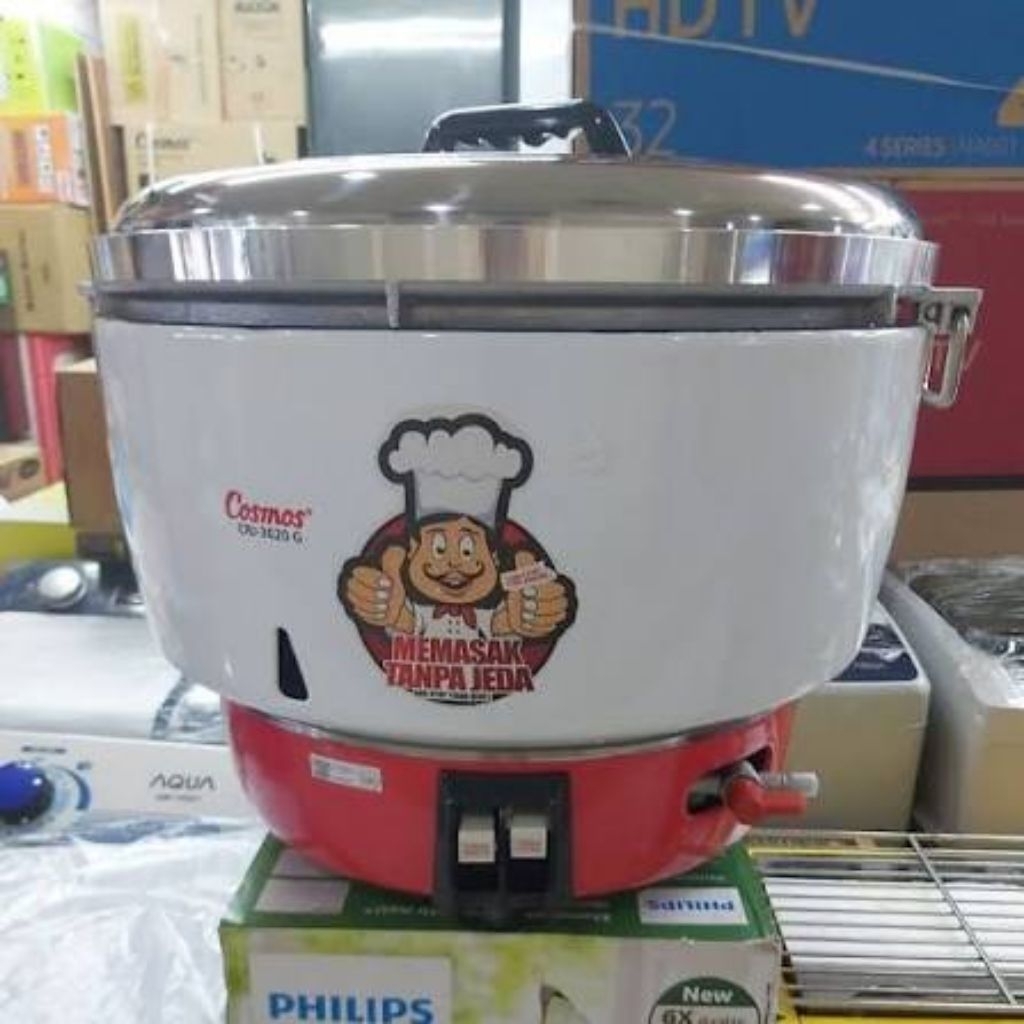 Link Kargo Gas Rice cooker COSMOS CRJ-3020 G  Kapasitas 20 Liter Rice Cooker Cosmos Gas CRJ 3020 G C