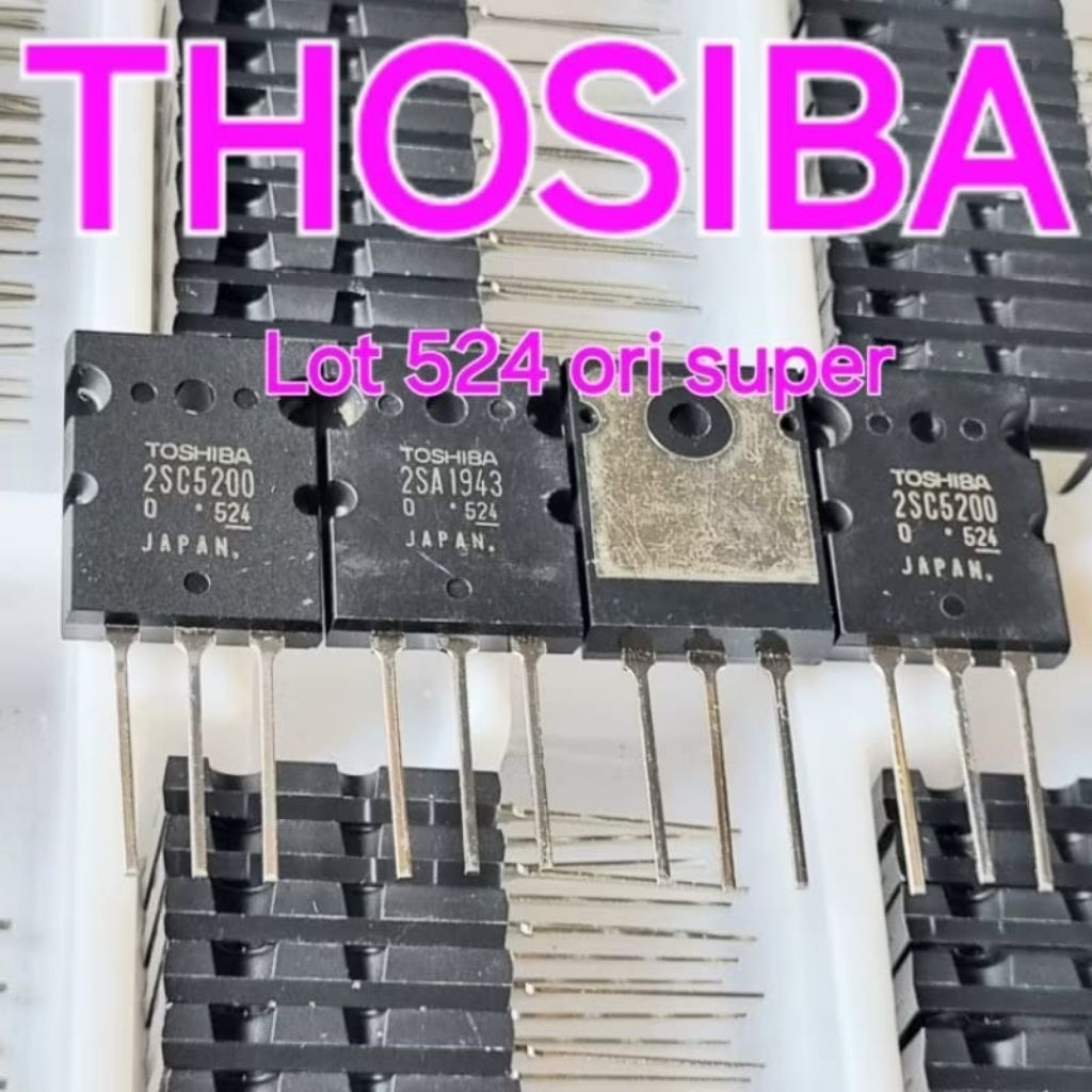 transistor thosiba 5200 1943 asli lot 524