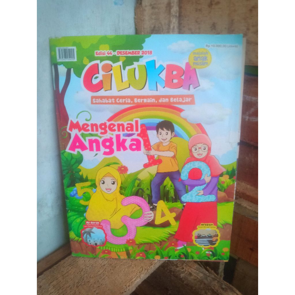 buku majalah muslim anak Cilukba mengenal angka
