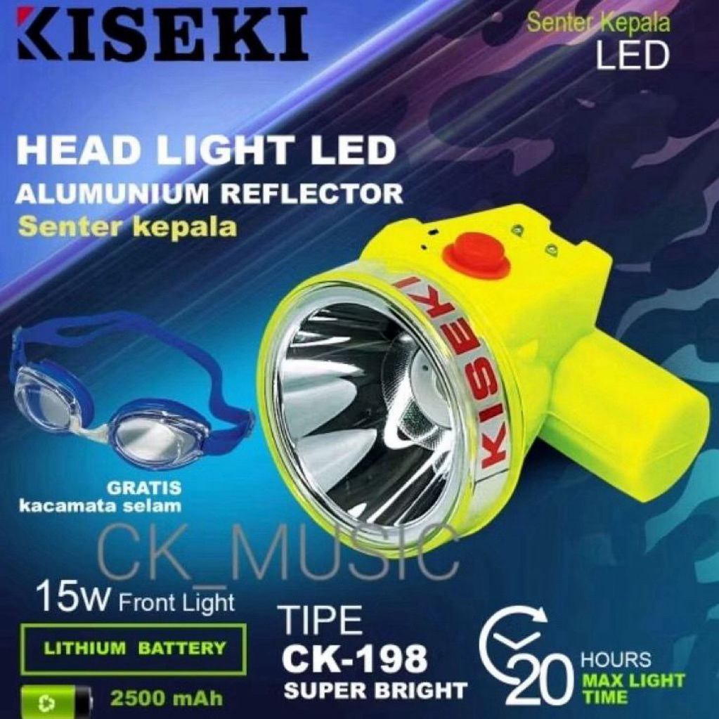 Senter kepala kiseki 198 selam / senter head Kiseki 198 CK 198 CK198 // KISEKI SENTER SELAM 15watt C