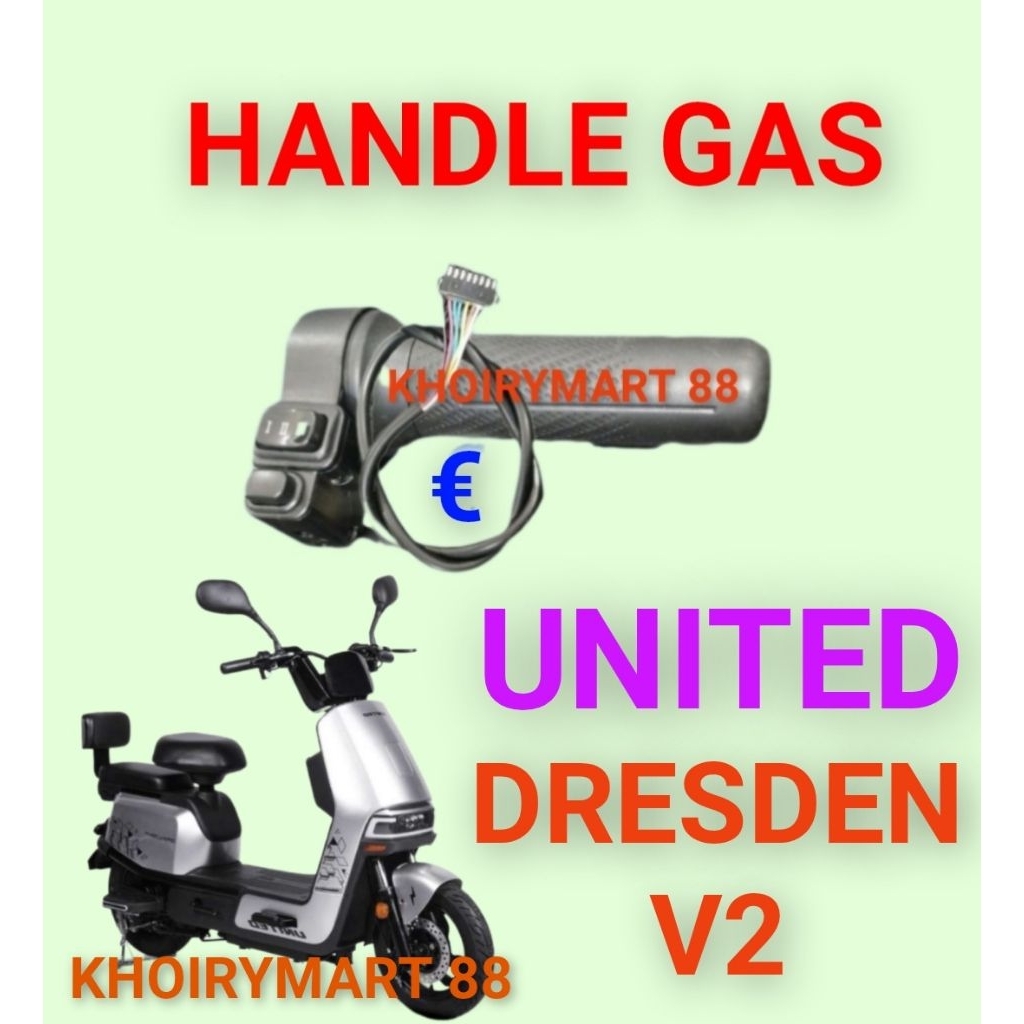 Handle gas United Dresden V2 Throttle gas sepeda listrik United Dresden V2
