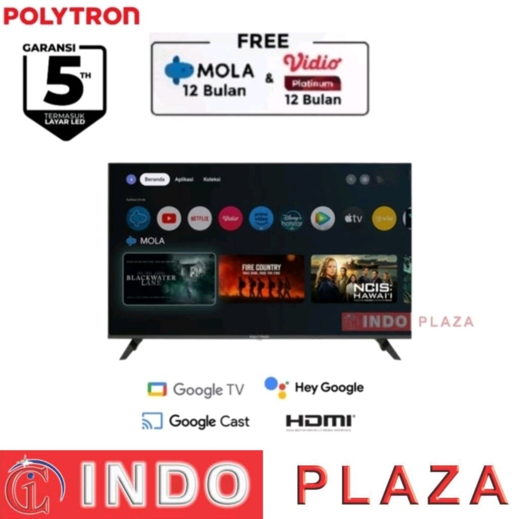 TV POLYTRON 40 / 39 inch GOOGLE TV PLD-40RG9509 FHD (KHUSUS MEDAN)