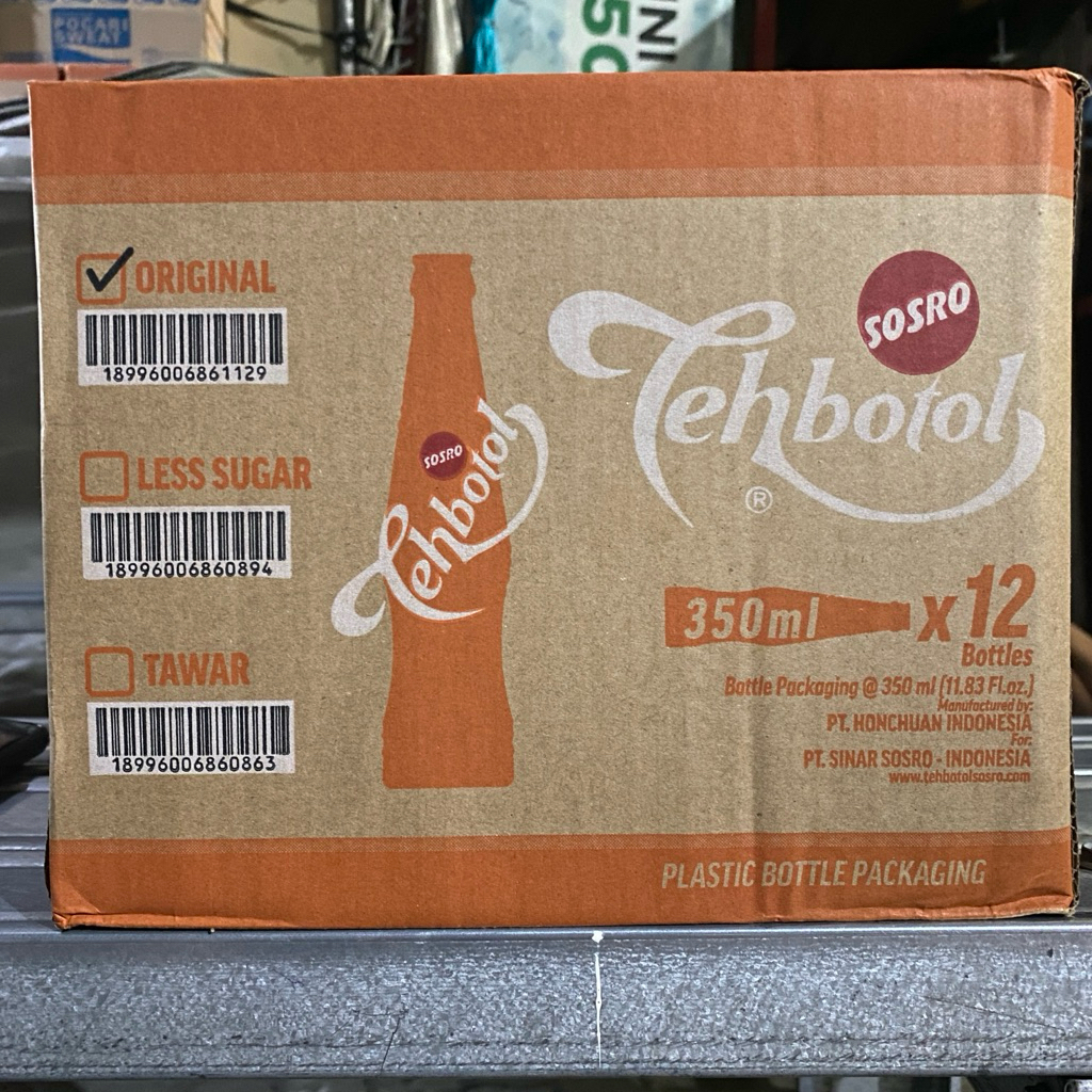 Teh Botol Sosro 350 ML Pet 1 Dus