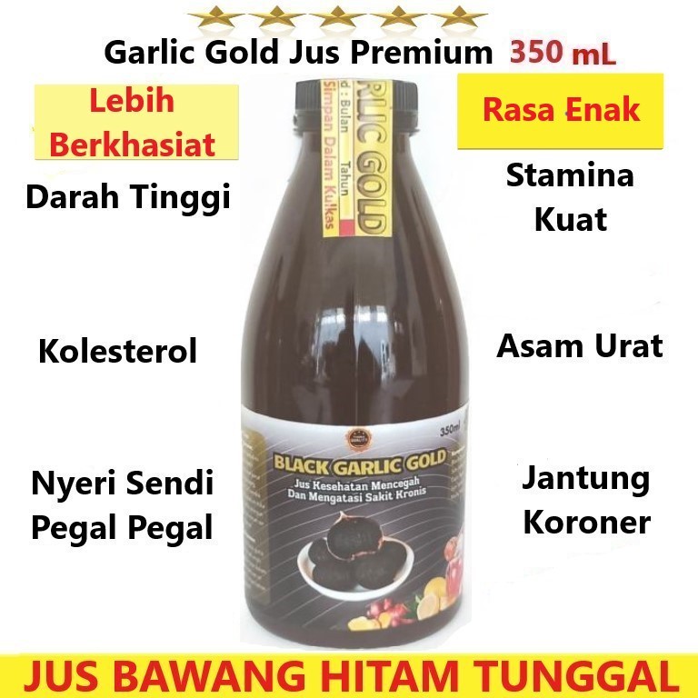 GARLIC JUS BAWANG HITAM TUNGGAL JAHE MERAH   LEMON  CUKA APEL MADU MURNI - BERKHASIAT