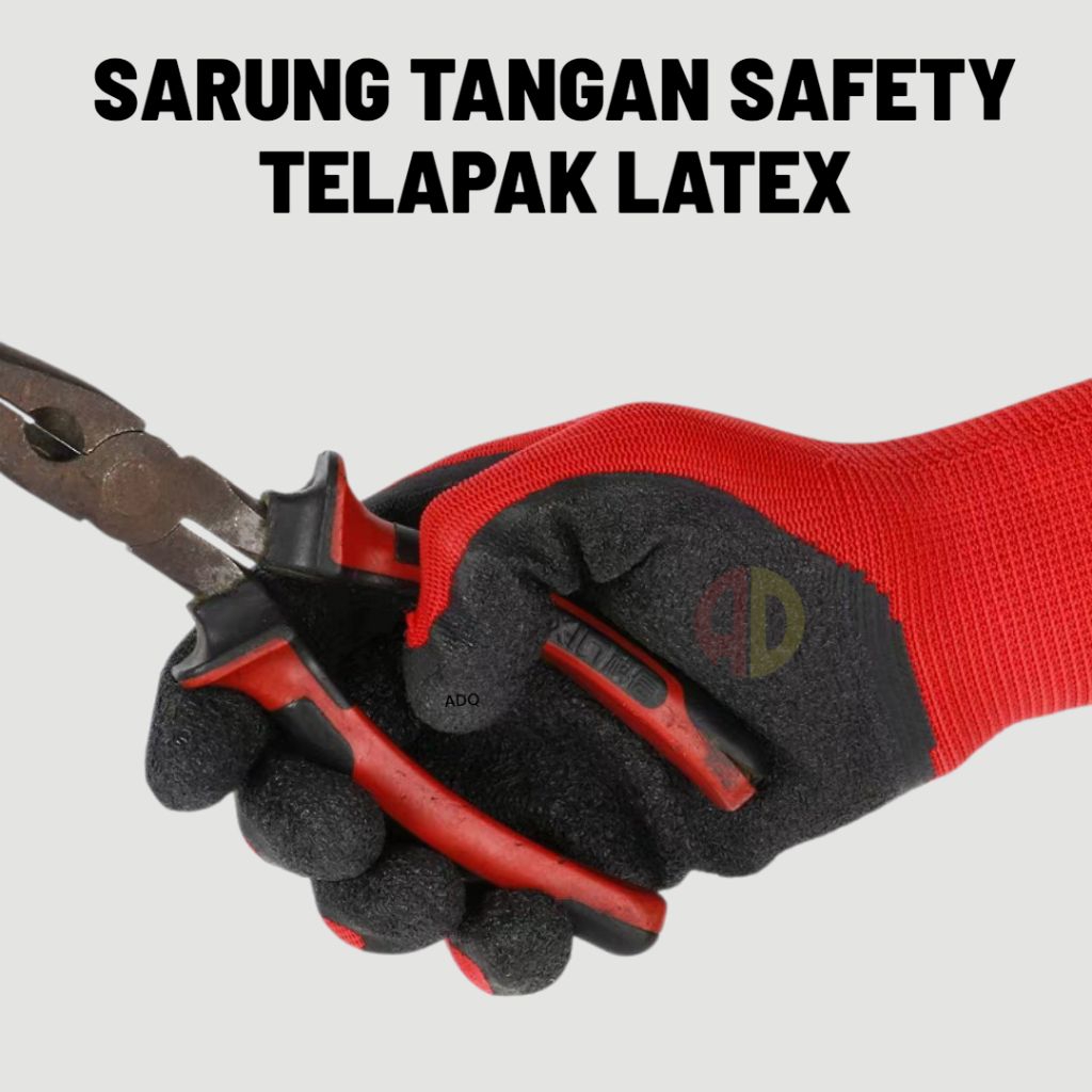 SARUNG TANGAN LAPIS LATEX LUPO ST-700 SARUNG TANGAN LUPO TELAPAK KARET SARUNG TANGAN SAFETY KERJA SA