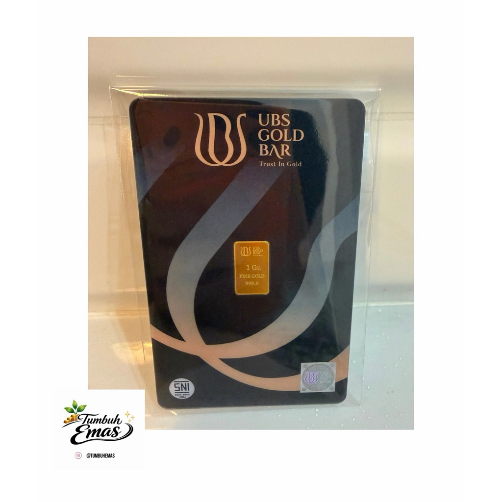 UBS Gold Bar Emas Batangan Logam Mulia 1 Gram Terbaru Press Batik