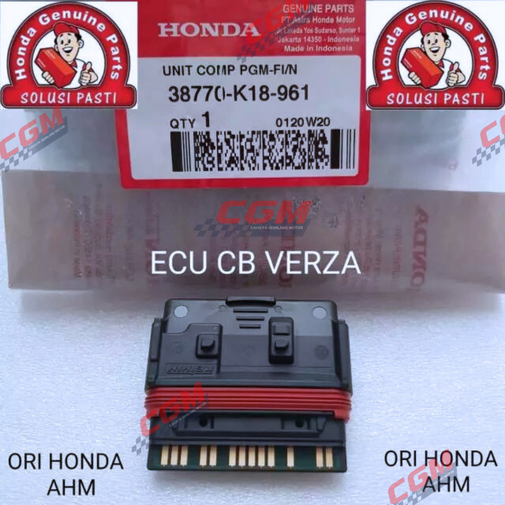 38770 K18 961 Pgm-f1 ecu cb verza 150 led cb verza ori honda ahm