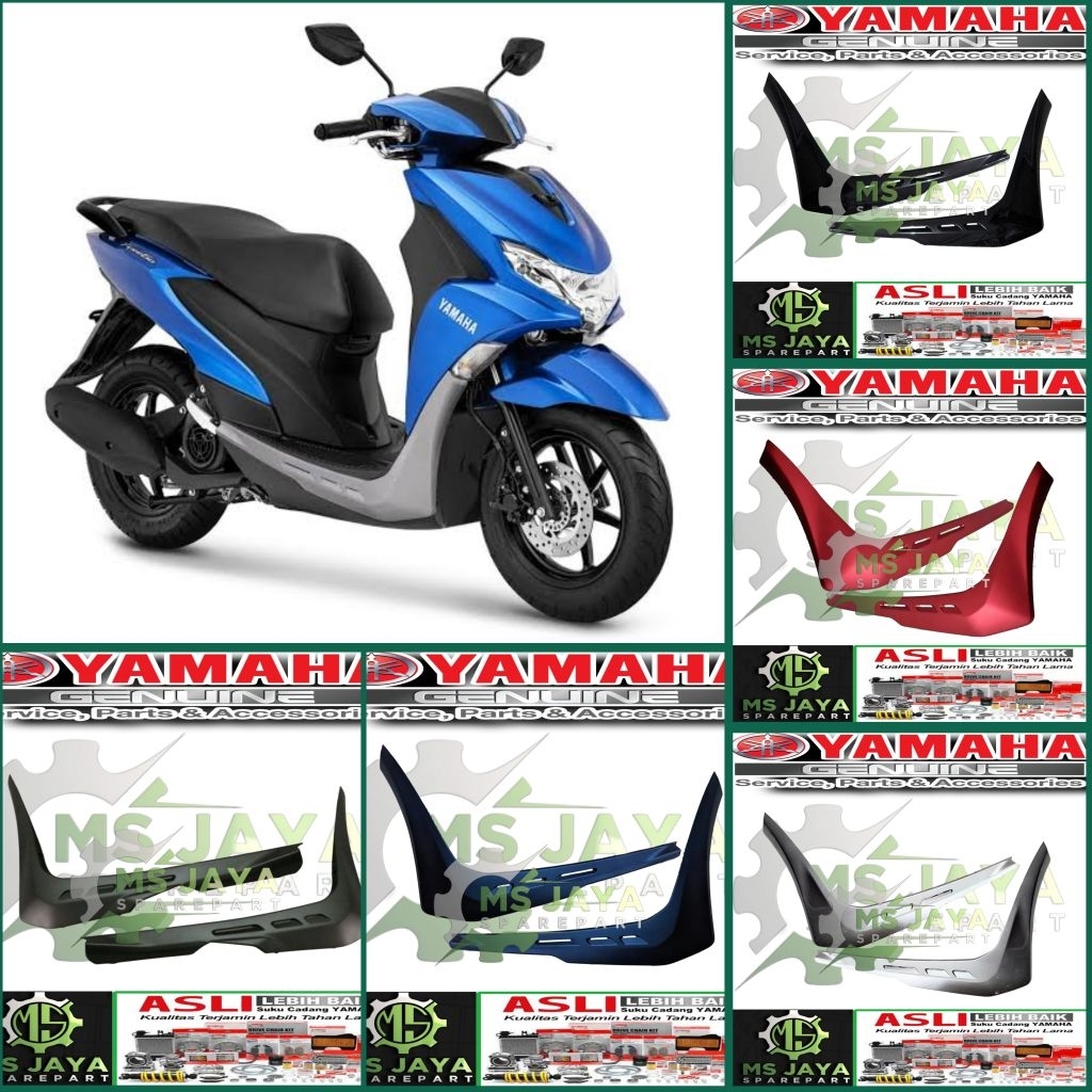 MOLE SIDE COVER SAYAP BAWAH SAMPING PIJAKAN KAKI FREEGO 125 KANAN KIRI ORIGINAL YAMAHA B5D-F171L-00 