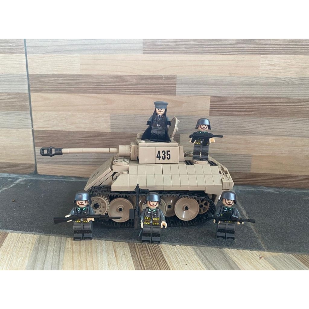 Brick Leopard German Tank Quanguan