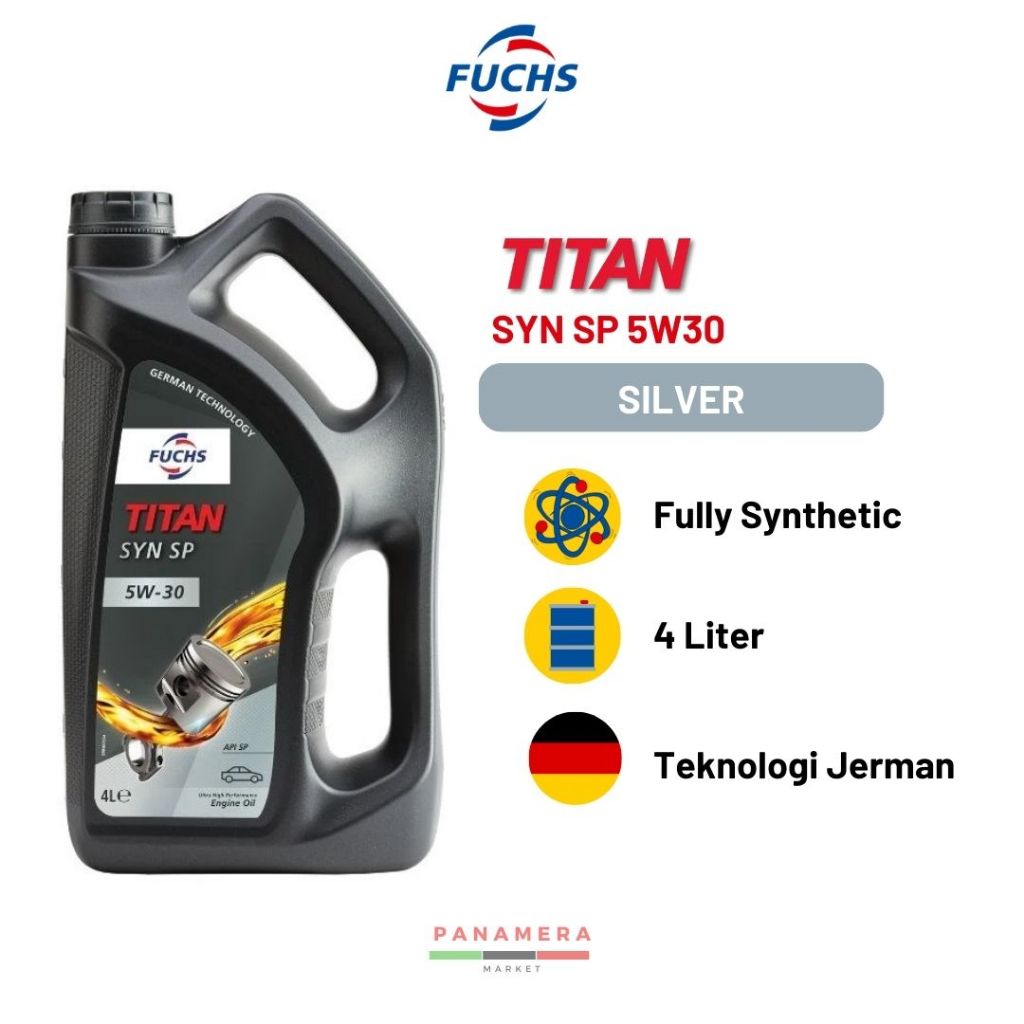 FUCHS TITAN SYN SP SAE 5W30 Fully Synthetic Engine Oil 4 Liter Car Oil Hemat Bahan Bakar