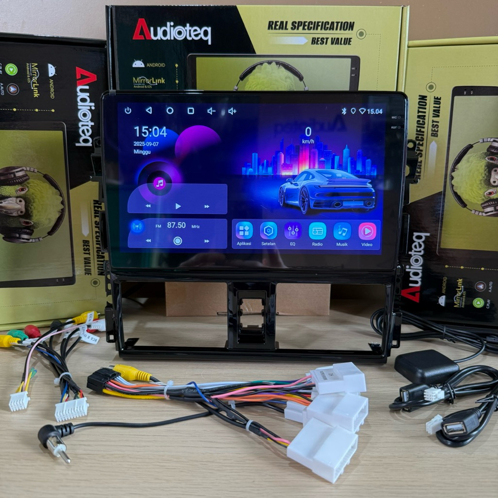 HEAD UNIT ANDROID VIOS GEN 3 / YARIS 2014 - UP RAM 4/64 GB ANDROID 10 INCH AUDIOTEQ 4/64 GB NEW VIOS