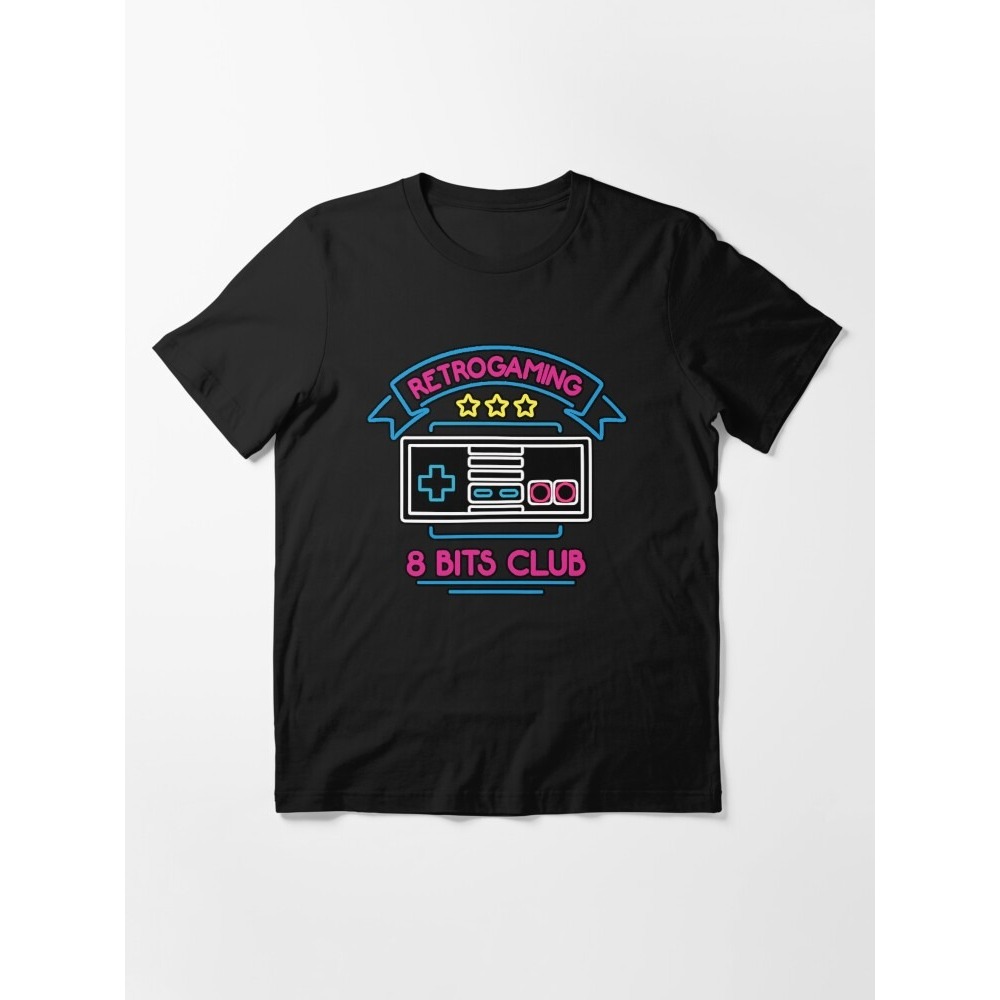 Kaos 8 Bit Retro Gaming Essential T-Shirt