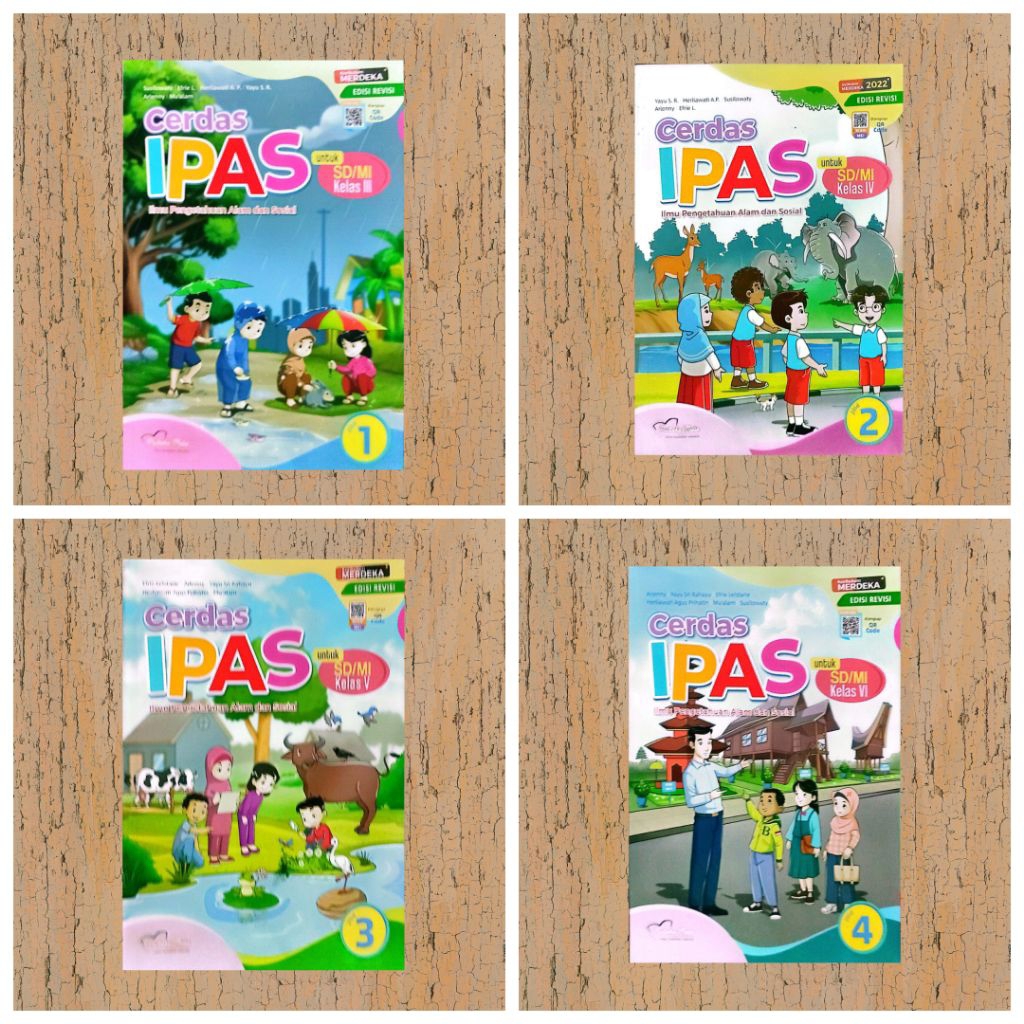 Buku Original Cerdas Ipas kelas 3,4,5,6 Kurikulum Merdeka Pustaka Mulia