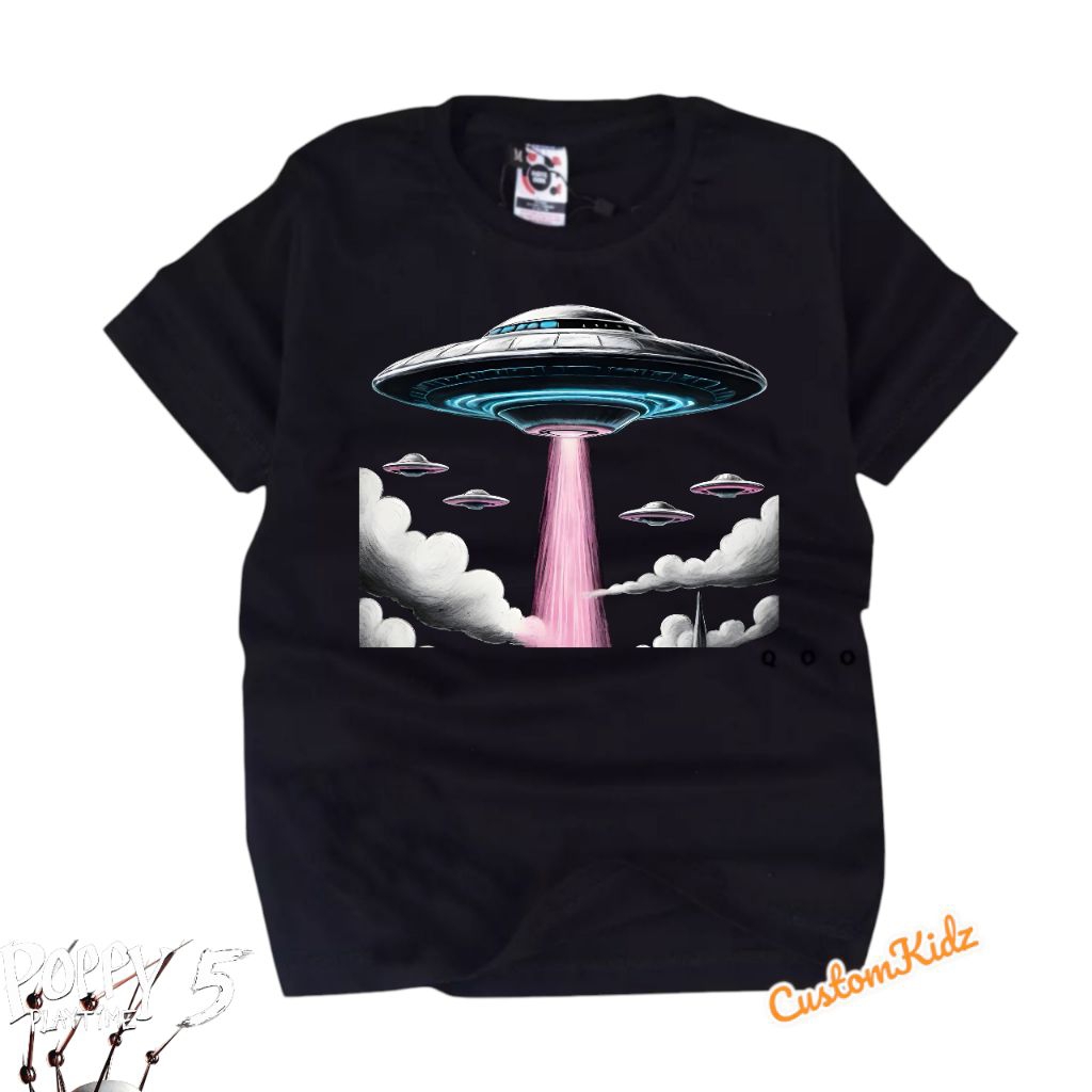 Baju anak kaos anak Pesawat UFO