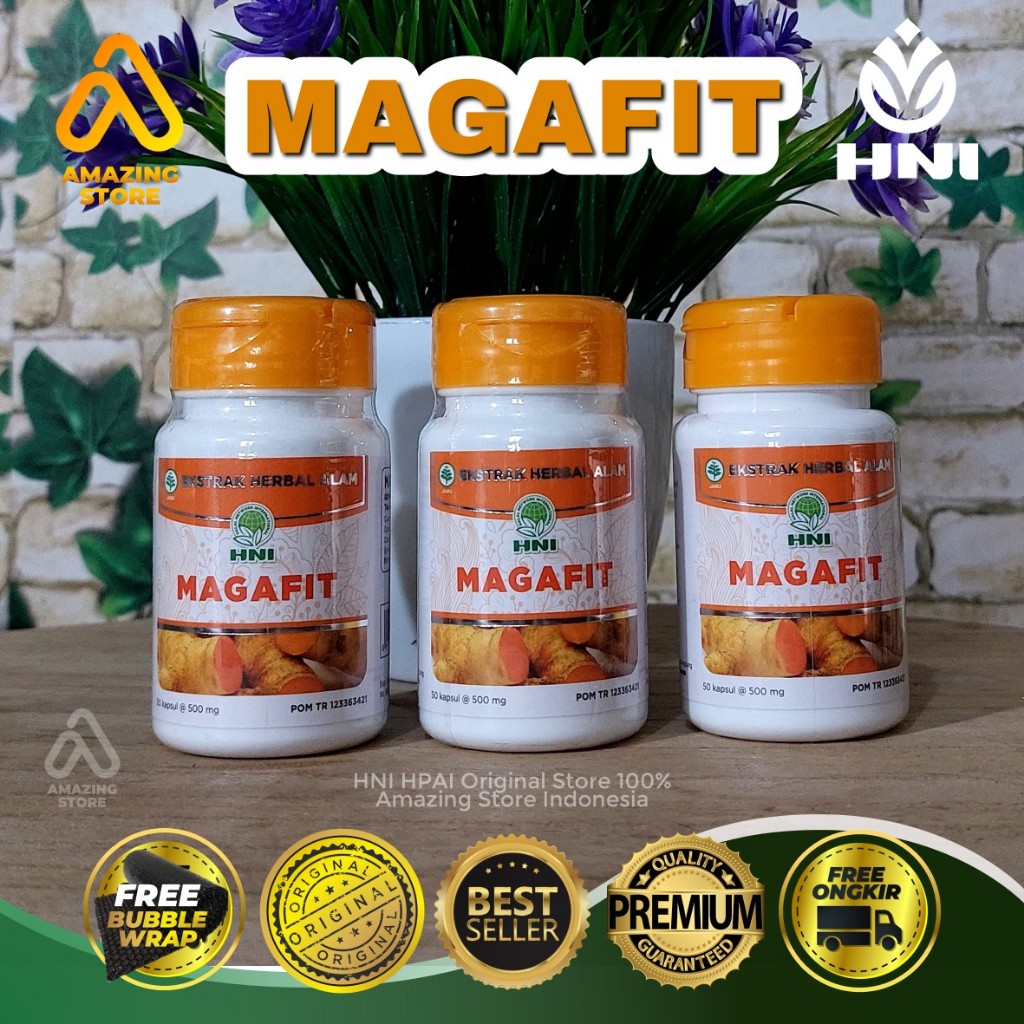Magafit HNI HPAI Obat Maag Kronis dan Obat Asam Lambung Ampuh, Herbal Obat Asam Lambung HNI HPAI