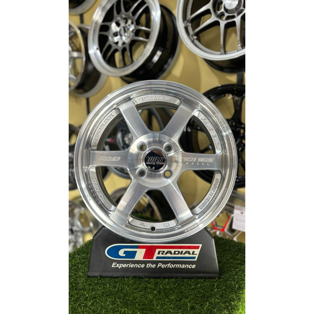 velg te37 r15 4x100 lebar6,5 et42 full polish