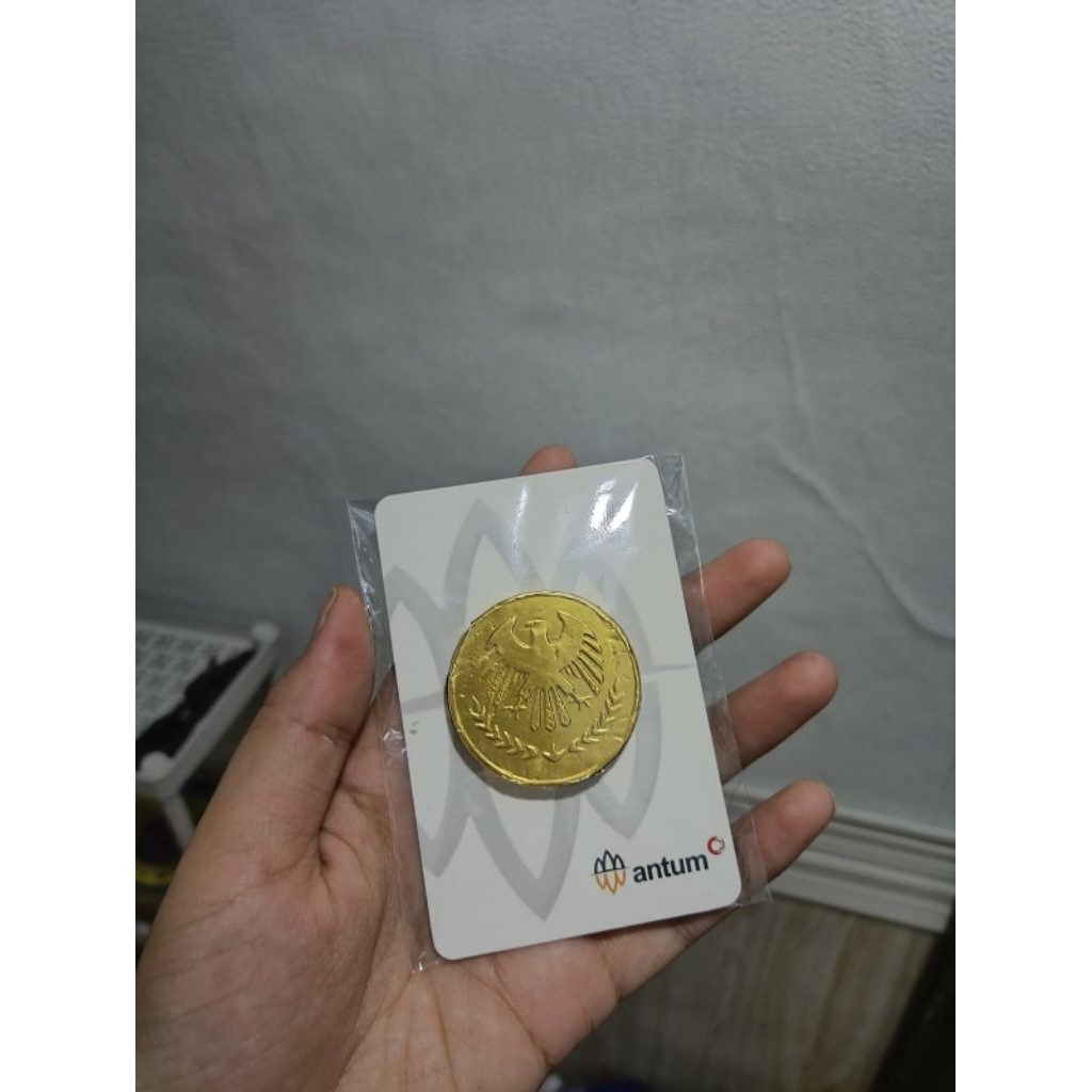 Kertas Kartu Antum Card Untuk Cokelat Emas Tanpa Coklat