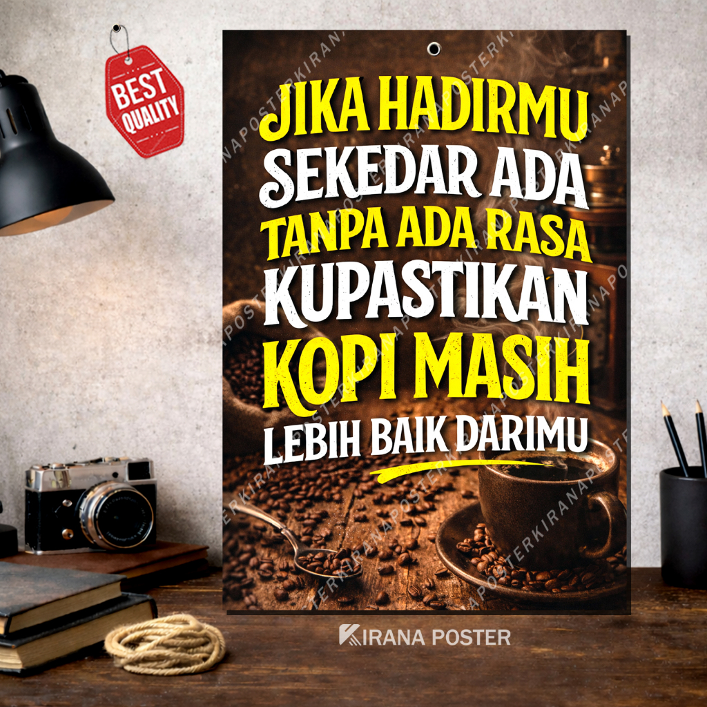 Hiasan dinding cafe Poster Aesthetic Dekorasi Pajangan Vintage