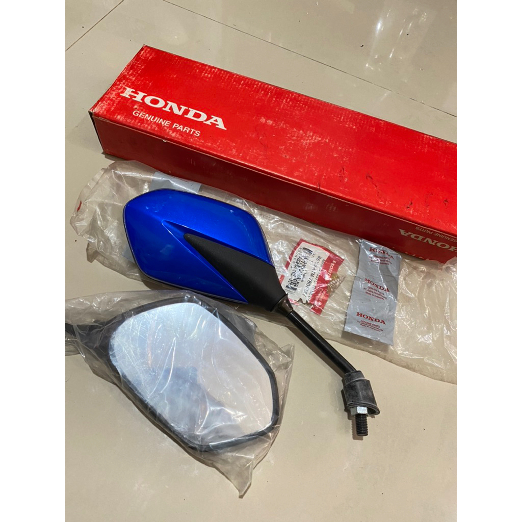 SPION KANAN HONDA SUPRA X125 X 125 BIRU ORI AHM 88120-KTM-780FMT BATANG HITAM