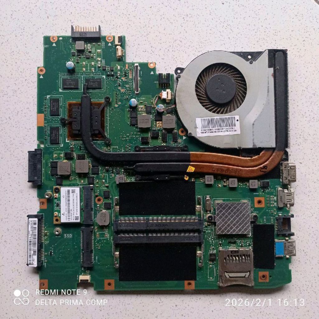 Motherboard laptop asus K46CM A46C intel core i5 KONDISI NORMAL