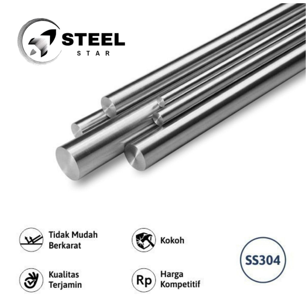 AS STAINLESS STEEL 304 - DIAMETER 4MM X 1000MM