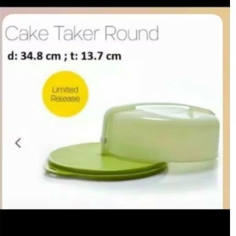 CAKE TAKER RECTANGULAR  UNGU BESAR- cake taker round