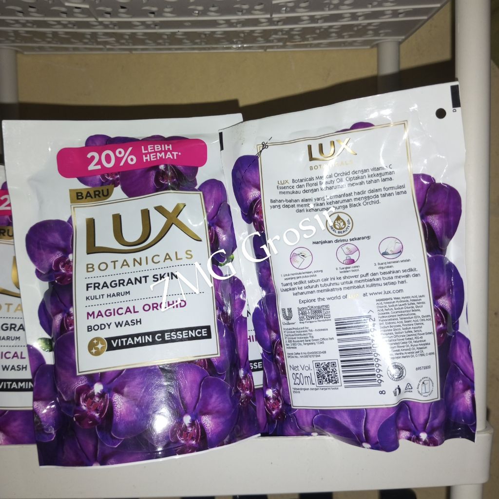 Bodywash Lux 250ml Botanical sabun mandi cair Termurah