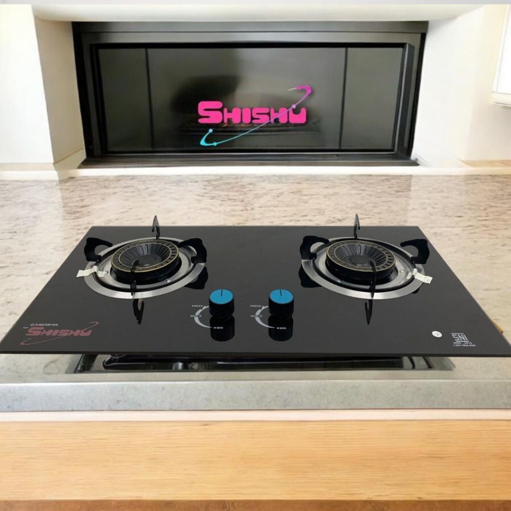 KOMPOR GAS TANAM KACA SHISHU  / KOMPOR GAS TANAM KACA GASCOMP API LILIN