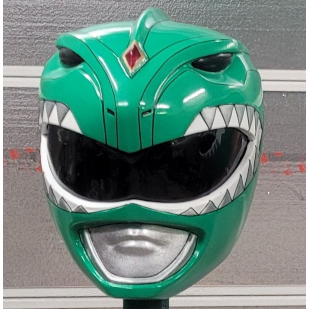 mini head helmet power rangers green