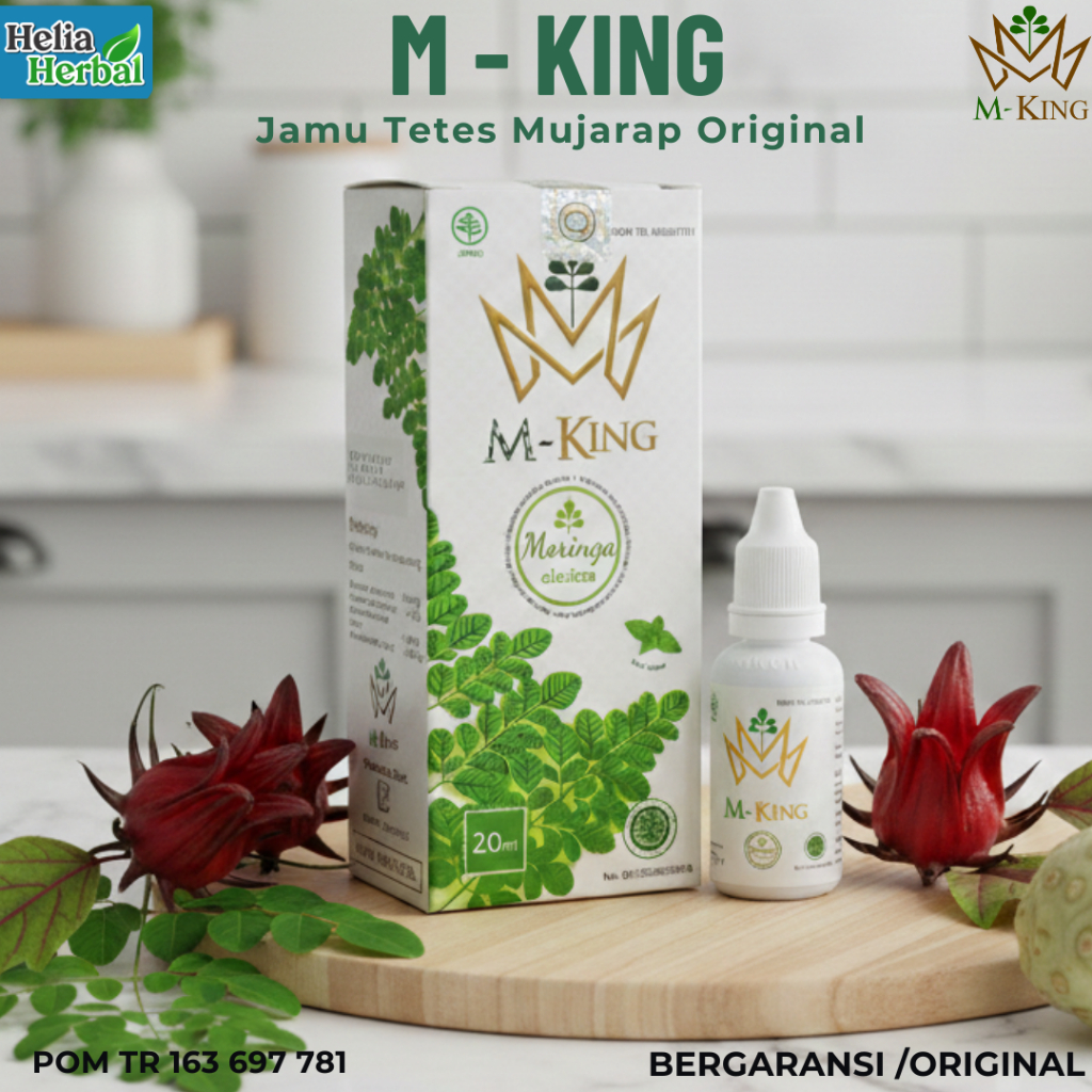 M-king ( Moringa king ) - Jamu Tetes  Isi 20 ml Mengobati Segala Jenis Penyakit ASLI 100% BPOM HALAL